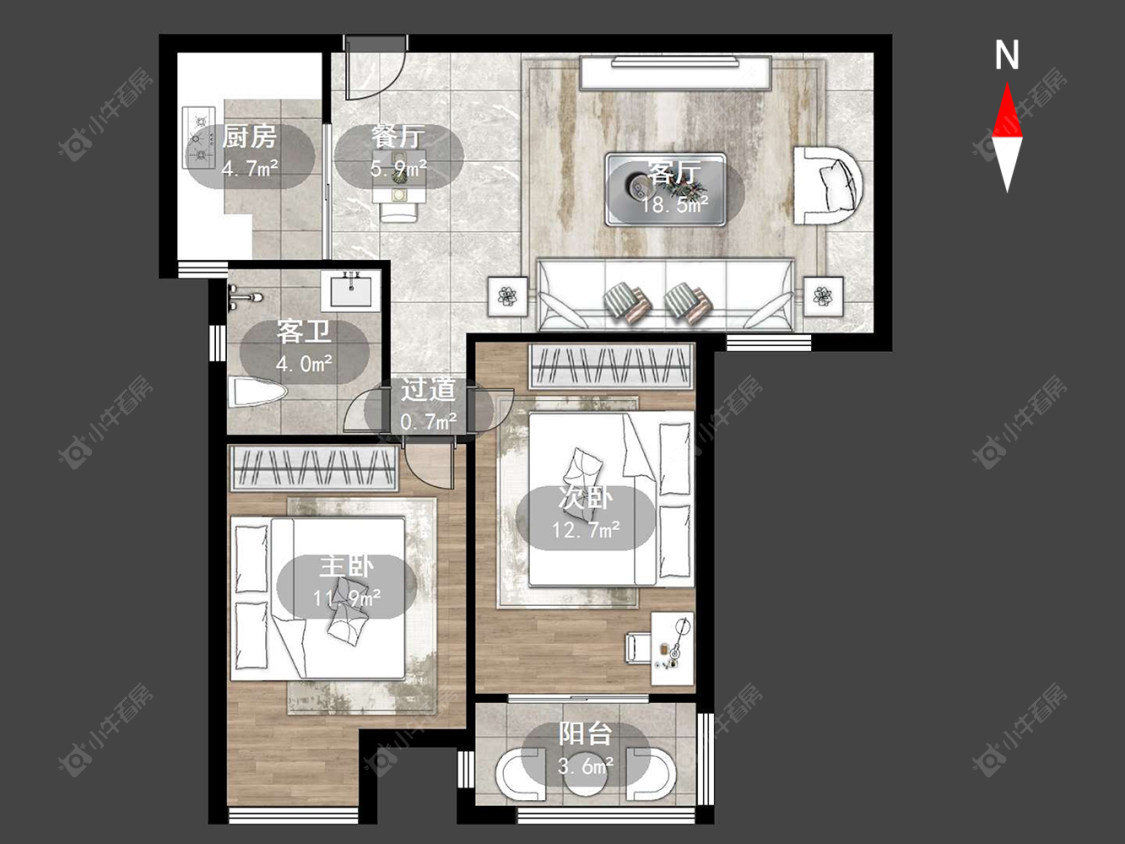 常州东方福郡在售二手房源户型图_小牛看房