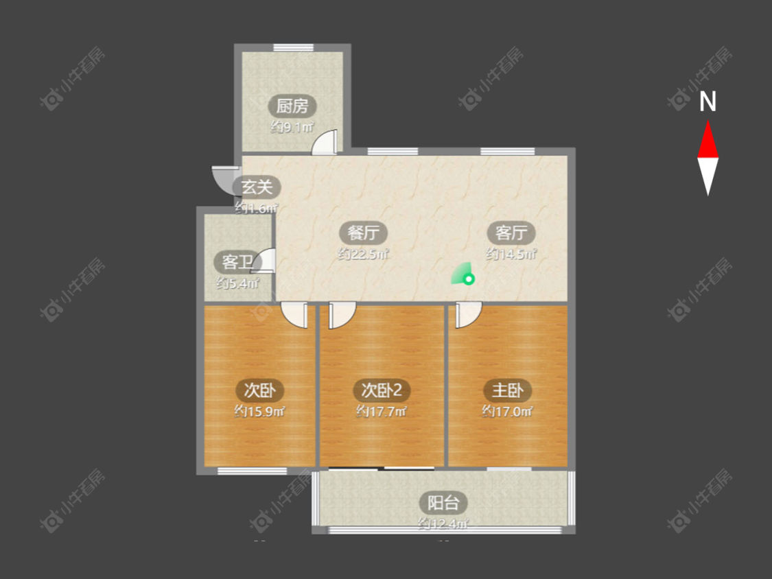 翠竹新村北区房源户型图 常州翠竹新村北区在售二手房源户型图_小牛看房