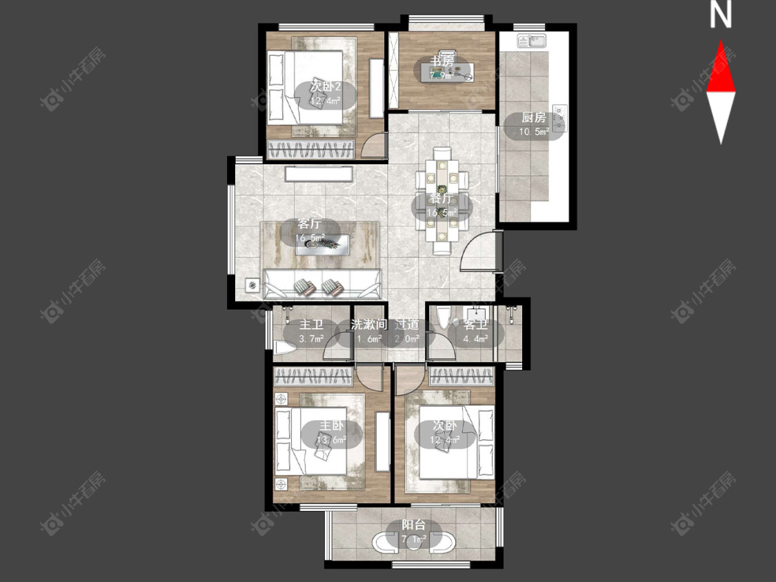 常州御河湾在售二手房源户型图_小牛看房