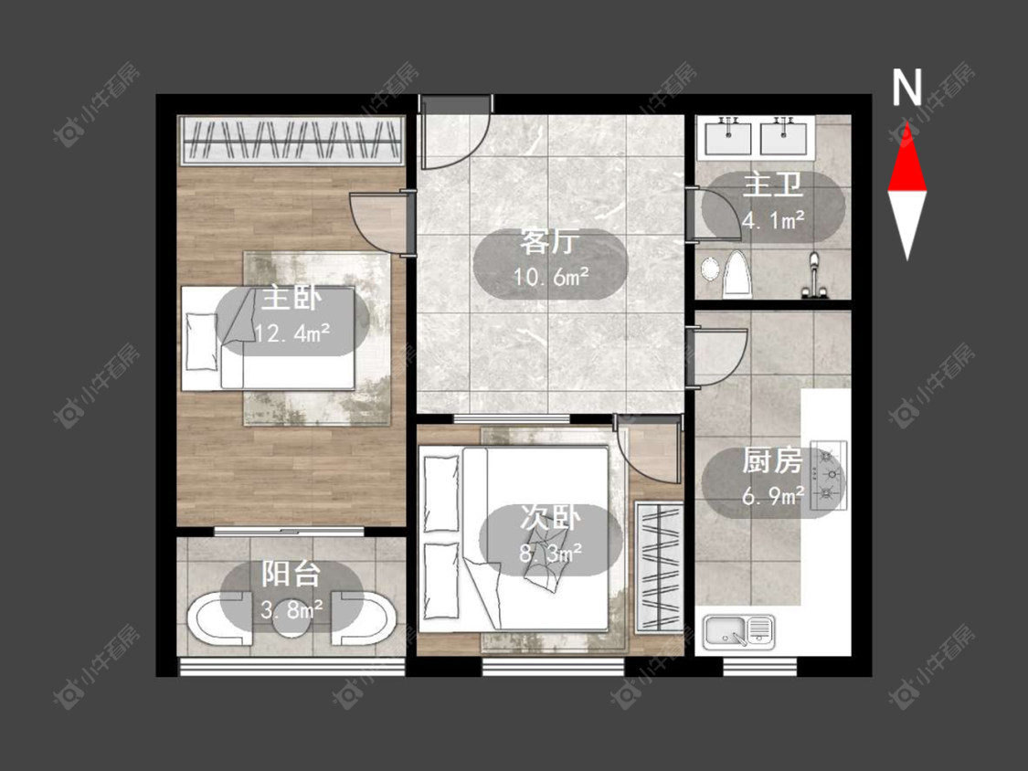 常州新民家园在售二手房源户型图_小牛看房