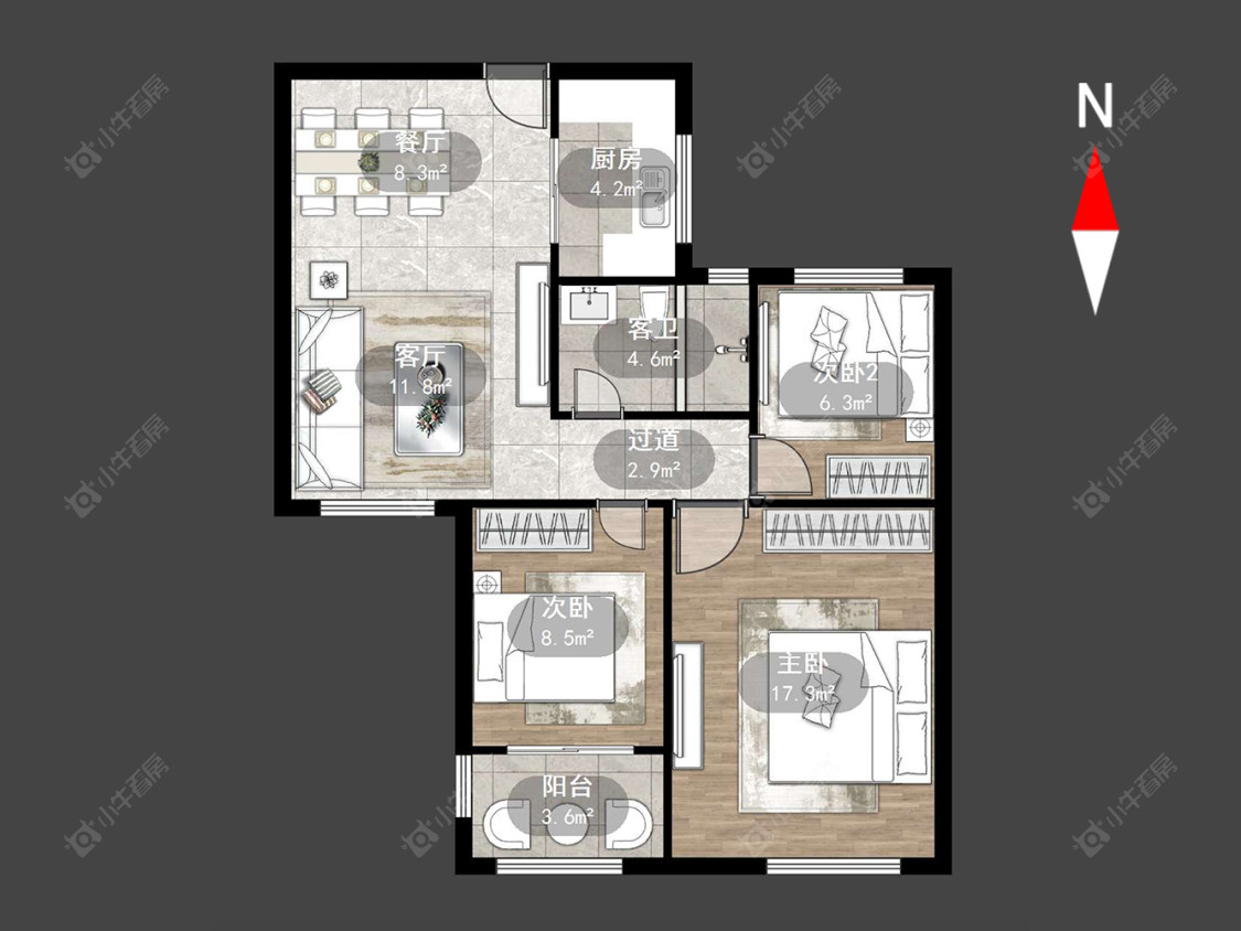 常州港龙新港城在售二手房源户型图_小牛看房