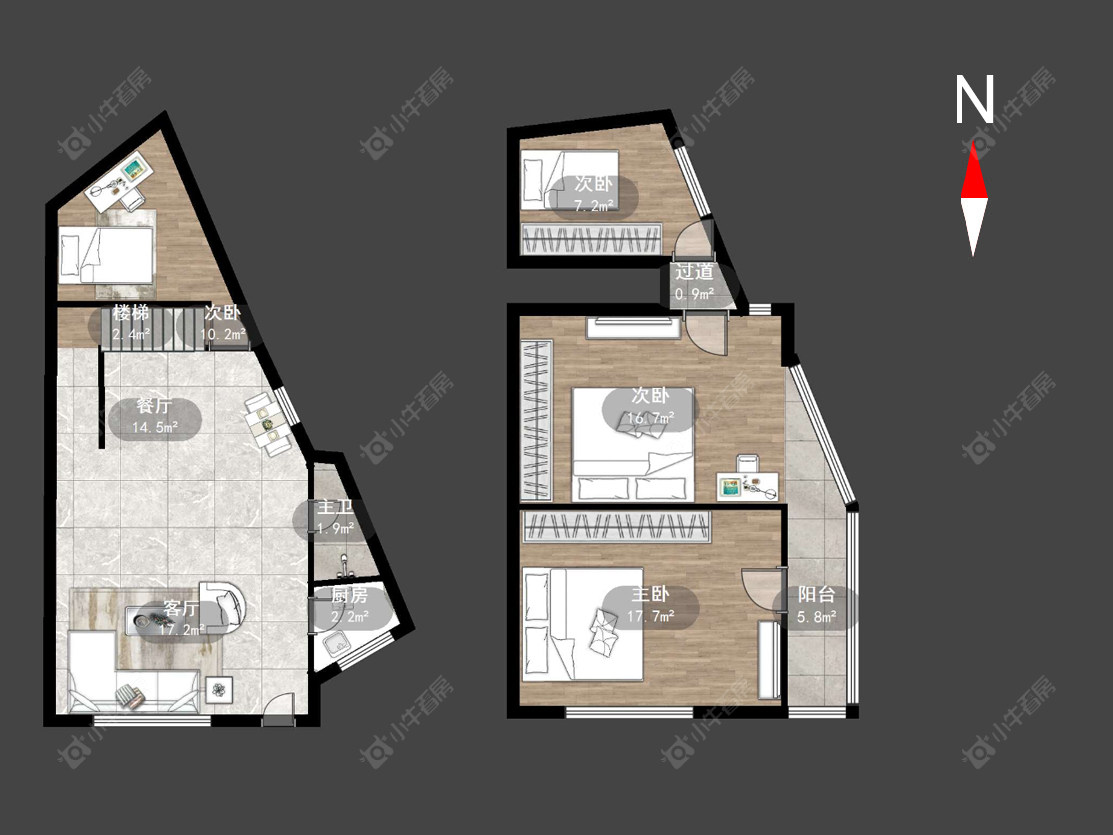 勤丰花园房源户型图 常州勤丰花园在售二手房源户型图_小牛看房