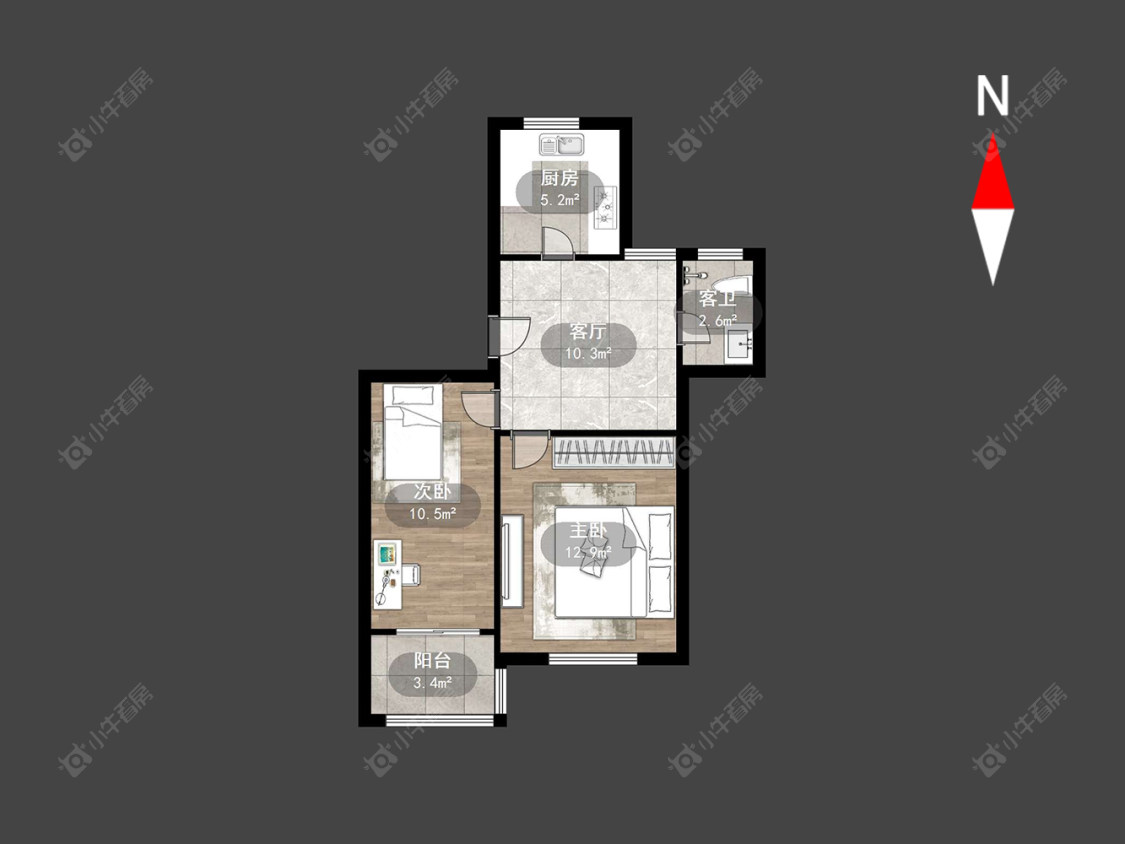 常州翠竹新村南区在售二手房源户型图_小牛看房