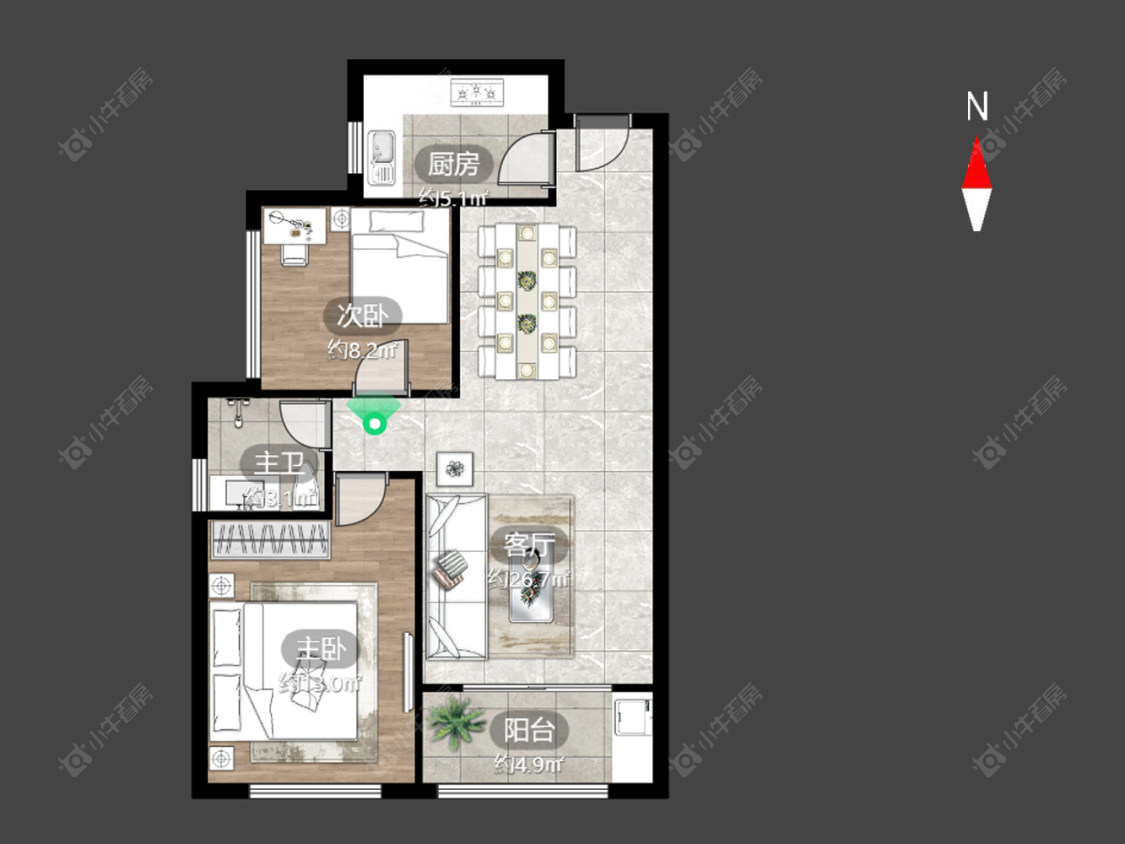 常州常发香堤半岛在售二手房源户型图_小牛看房