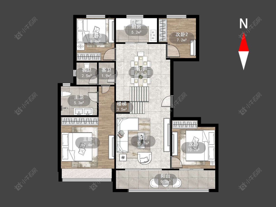 常州美的江山樾在售二手房源户型图_小牛看房