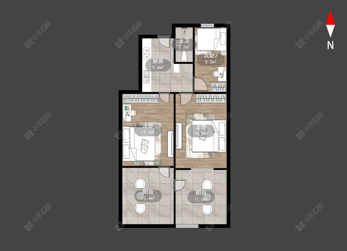 常州桃园新村在售二手房源户型图_小牛看房