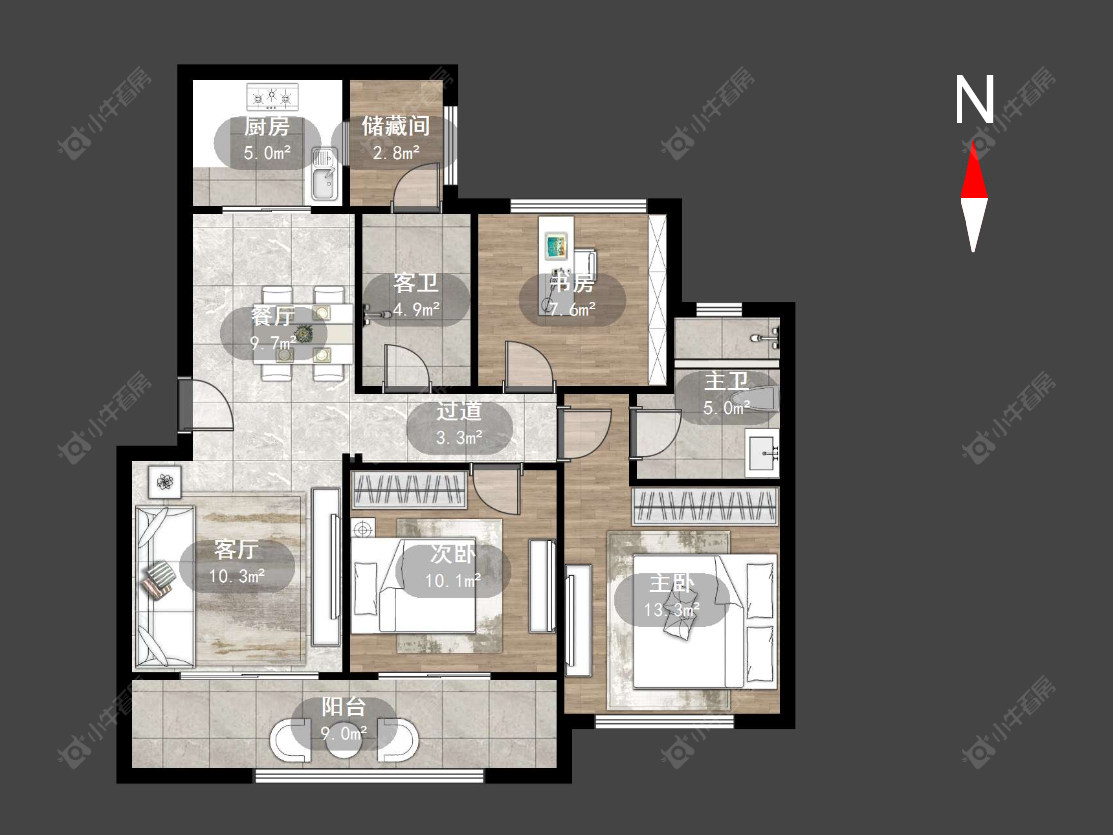 龙运天城房源户型图 常州龙运天城在售二手房源户型图_小牛看房