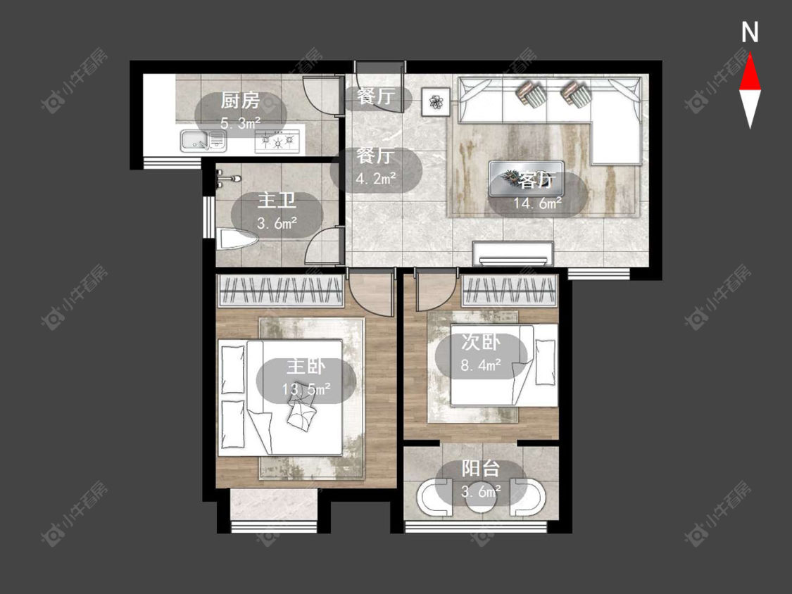 常州松涛苑在售二手房源户型图_小牛看房