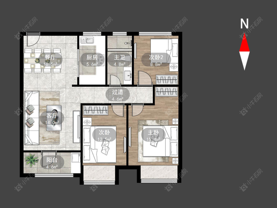 常州尚枫澜湾在售二手房源户型图_小牛看房