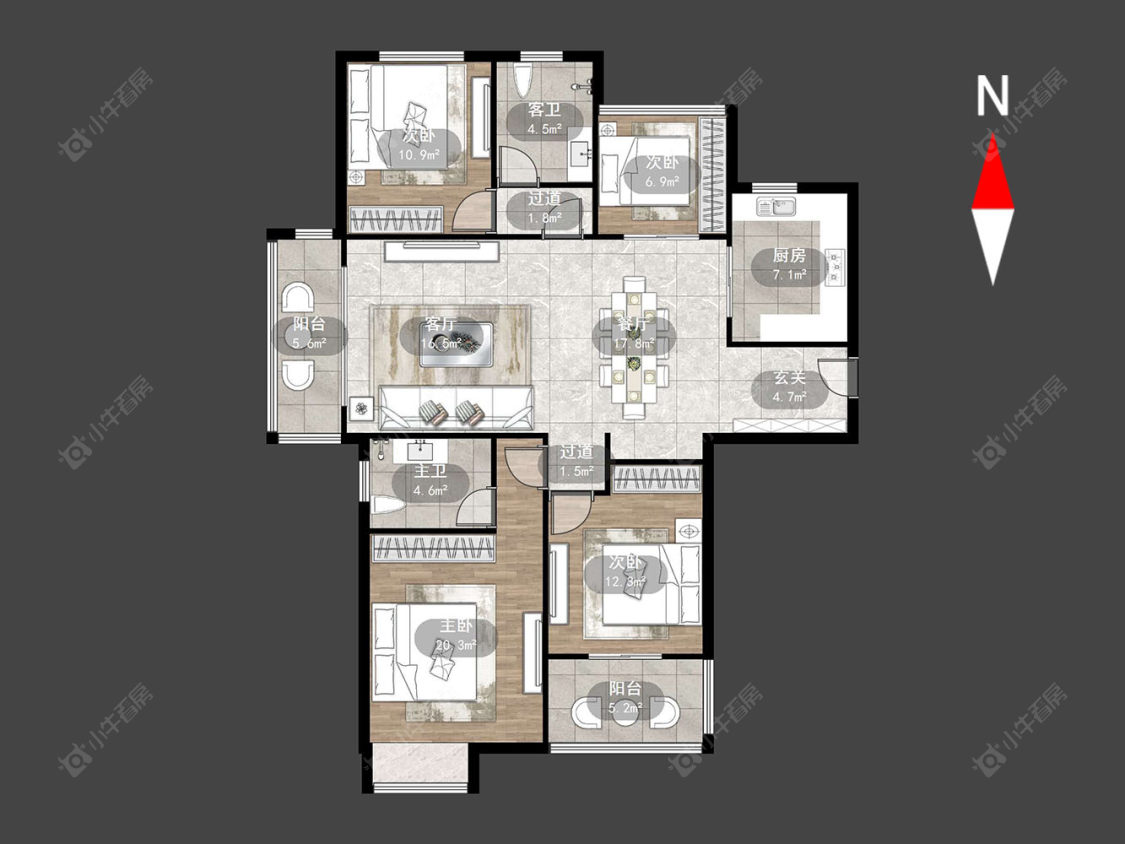 御城房源户型图 常州御城在售二手房源户型图_小牛看房