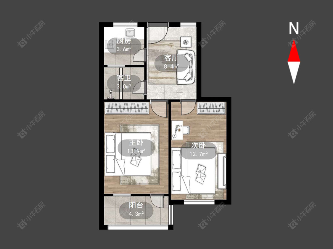 常州北环新村在售二手房源户型图_小牛看房