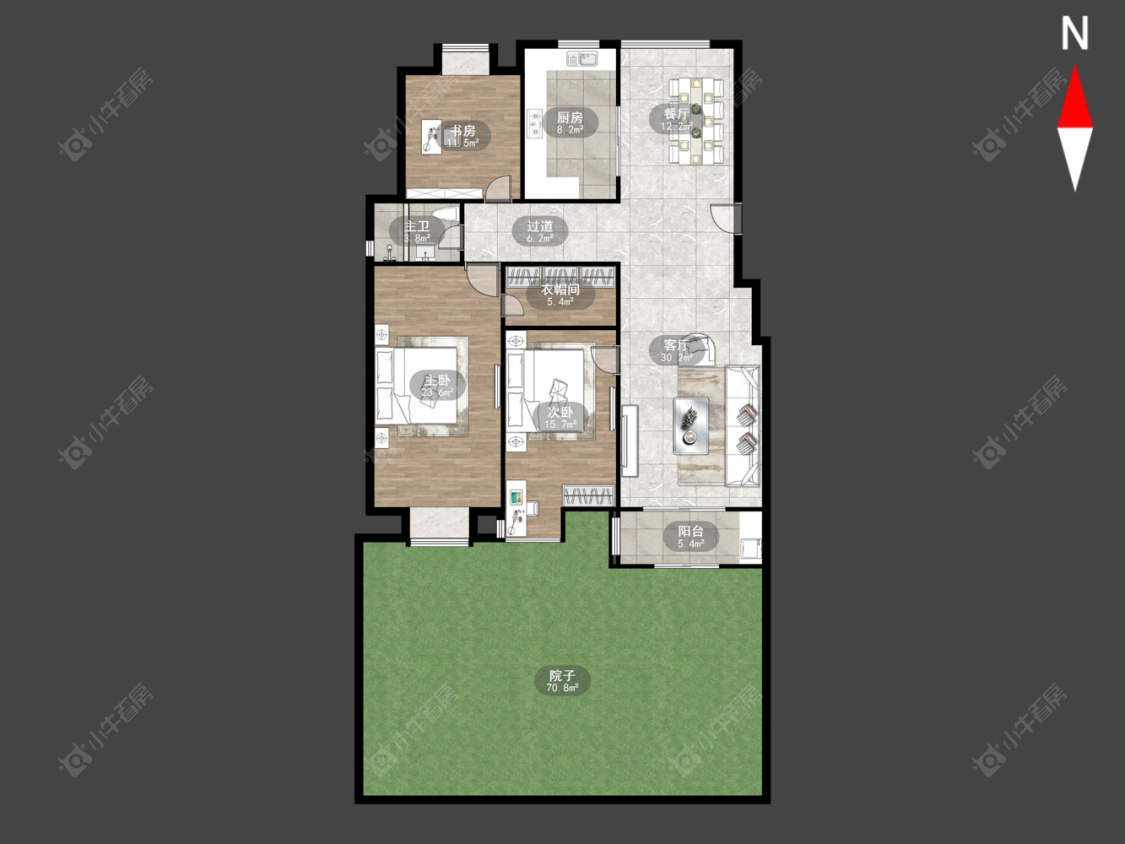 常州青山湾北区在售二手房源户型图_小牛看房