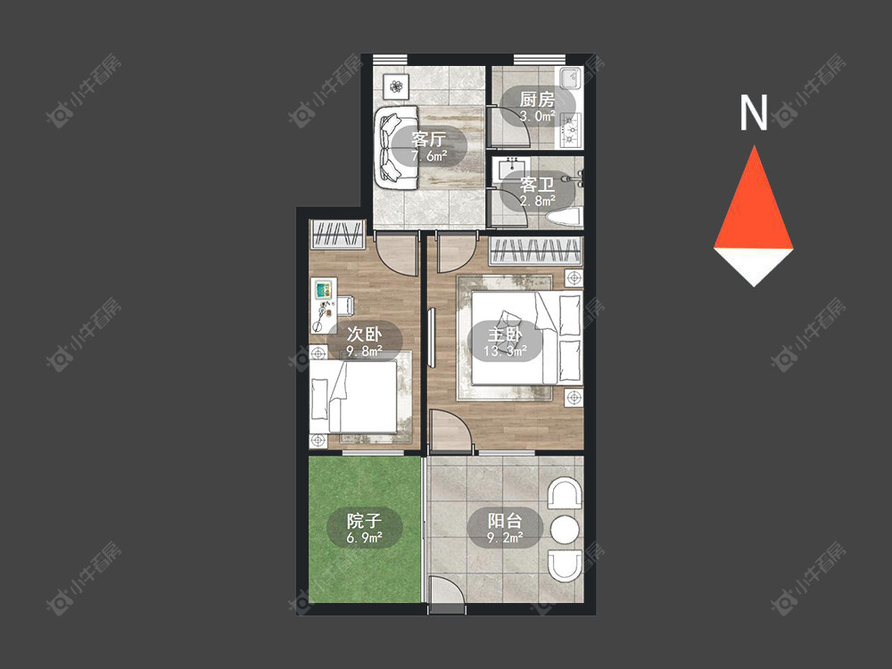 勤业四村北区房源户型图 常州勤业四村北区在售二手房源户型图_小牛看房