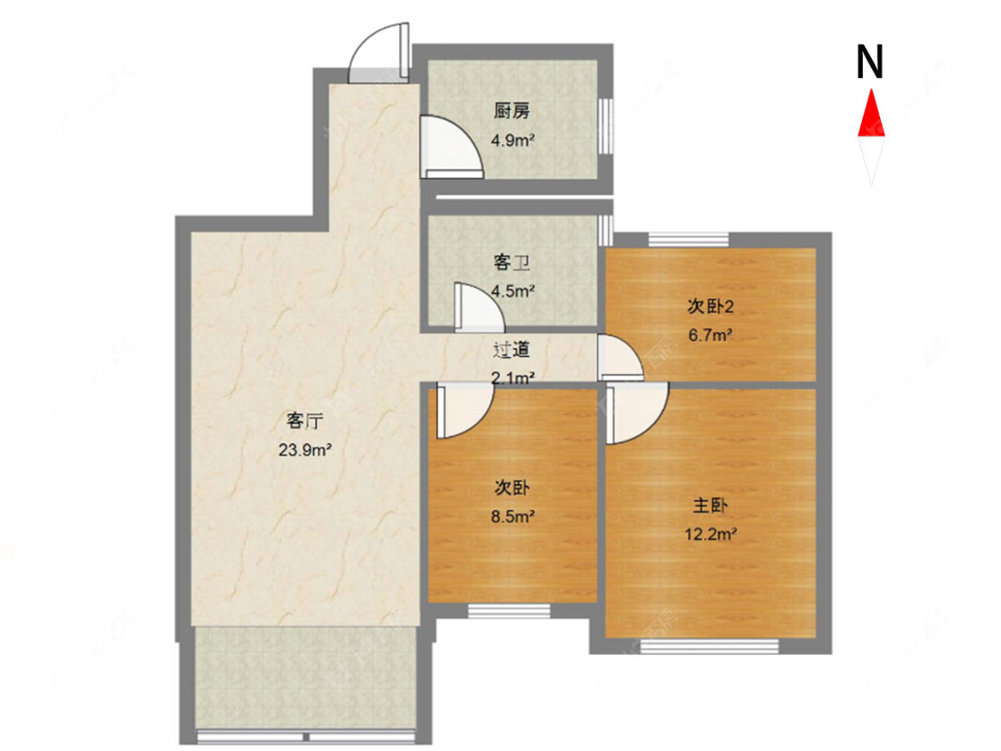 常州康桥水郡在售二手房源户型图_小牛看房