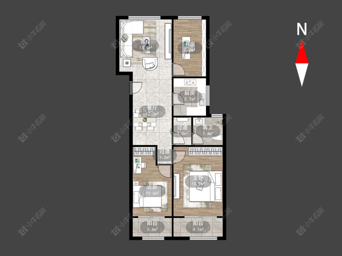常州泰盈八千里在售二手房源户型图_小牛看房