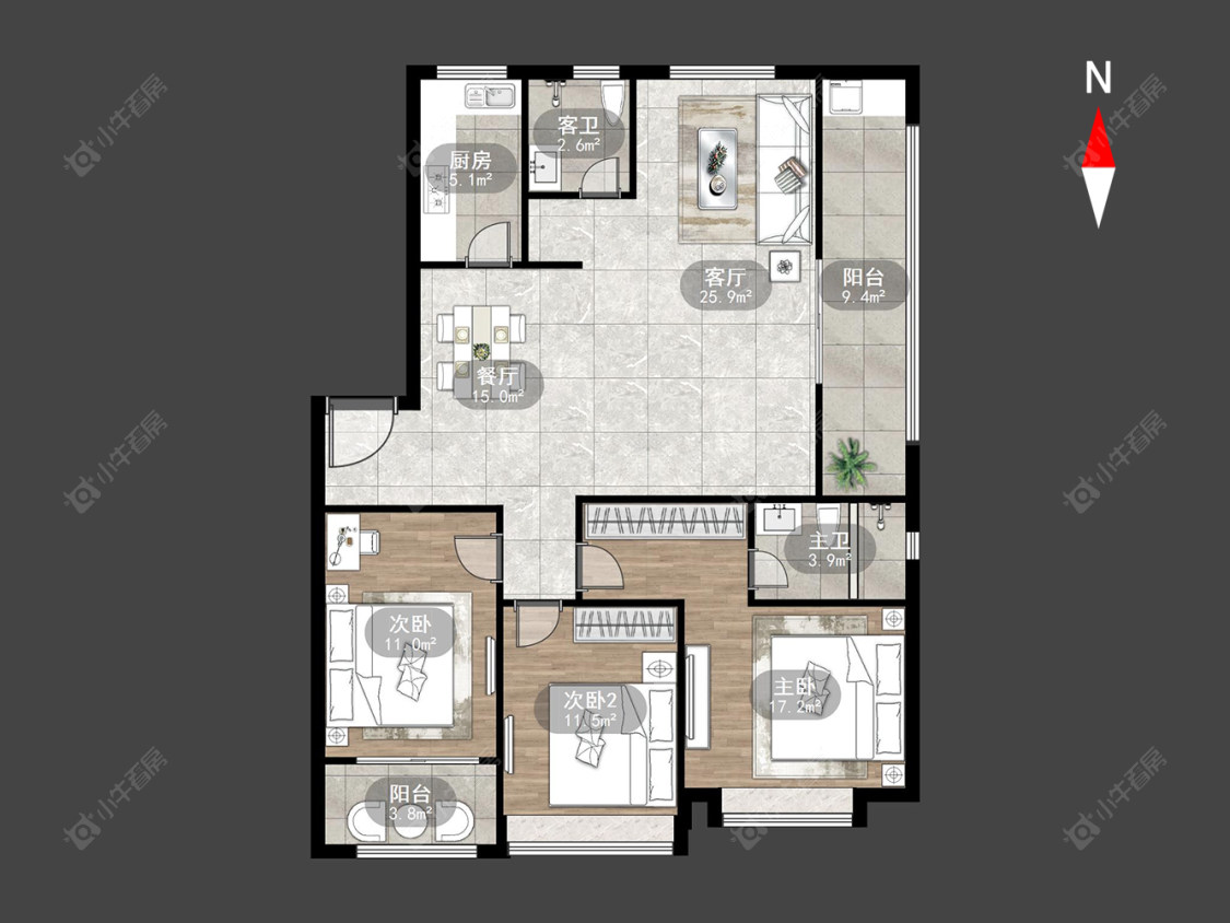 常州万科四季都会在售二手房_小牛看房