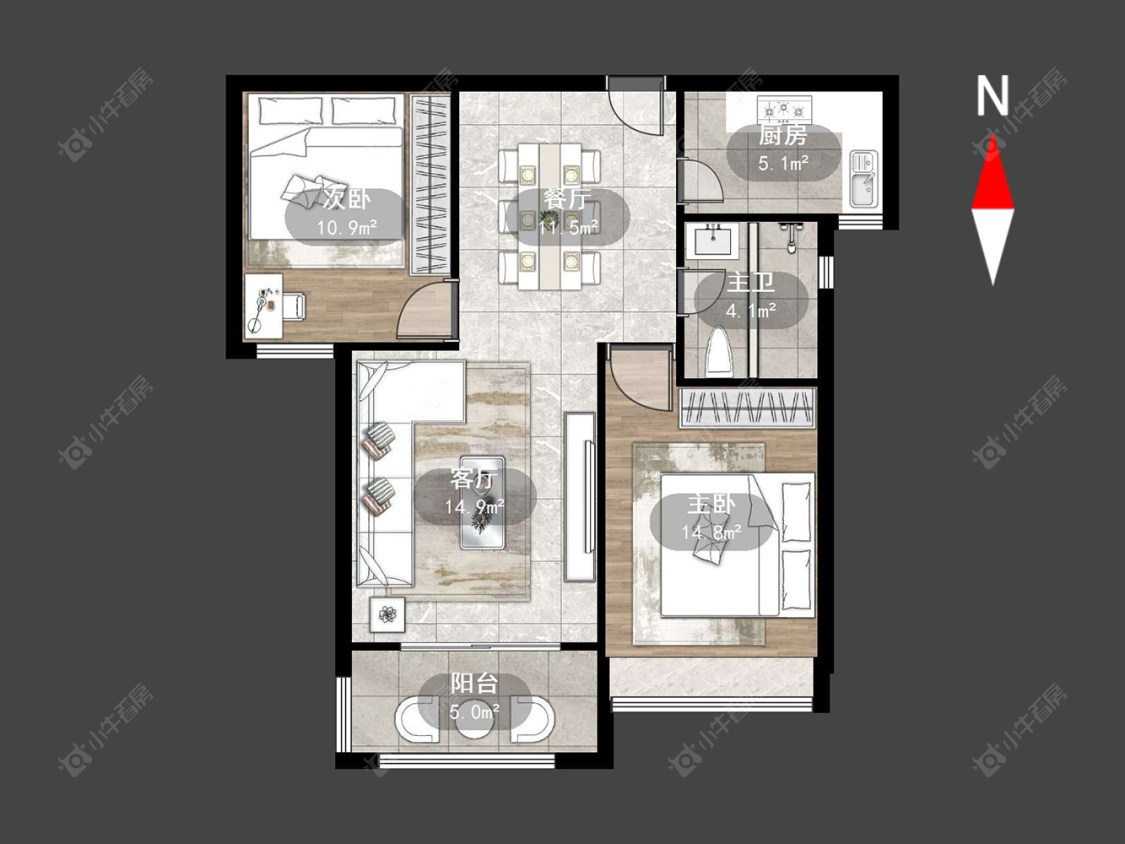 常州百馨西苑三期在售二手房源户型图_小牛看房
