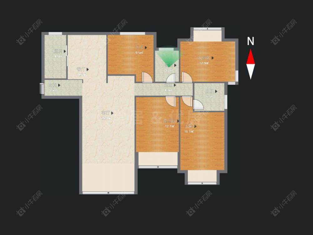 常州大名城南区在售二手房源户型图_小牛看房