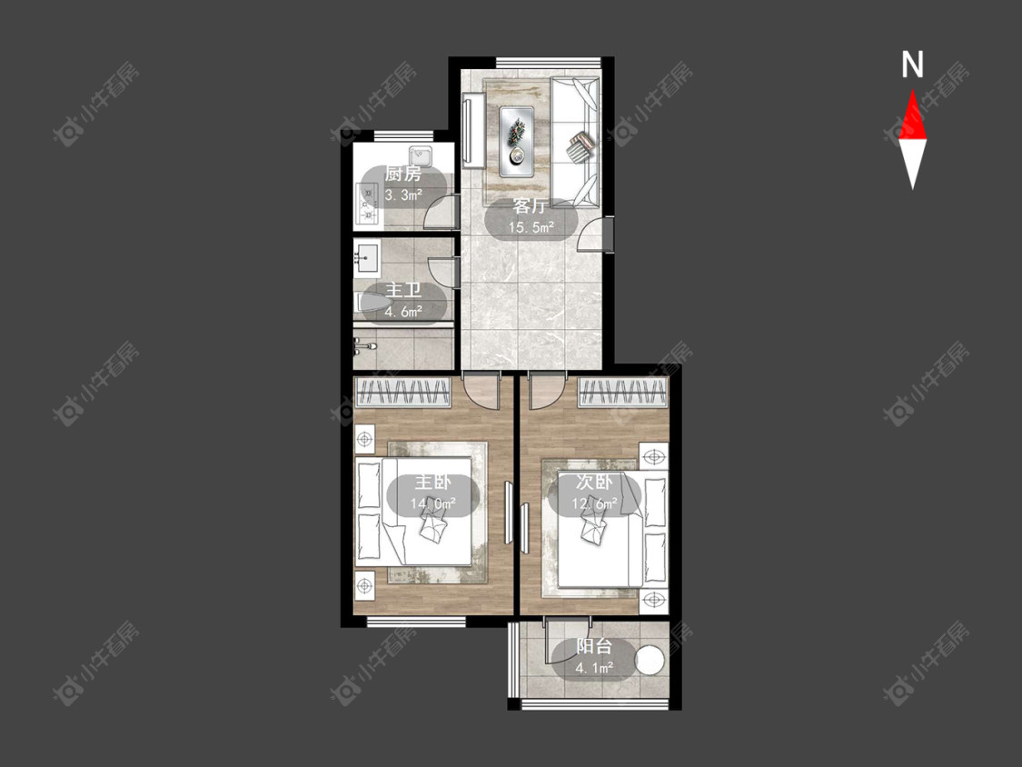 常州越友苑在售二手房房源户型图_小牛看房