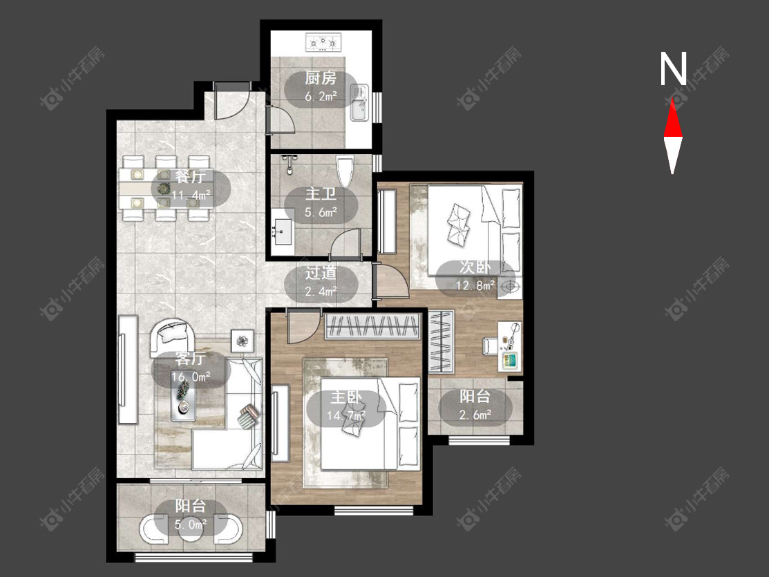 常州高成天鹅湖在售二手房源户型图_小牛看房