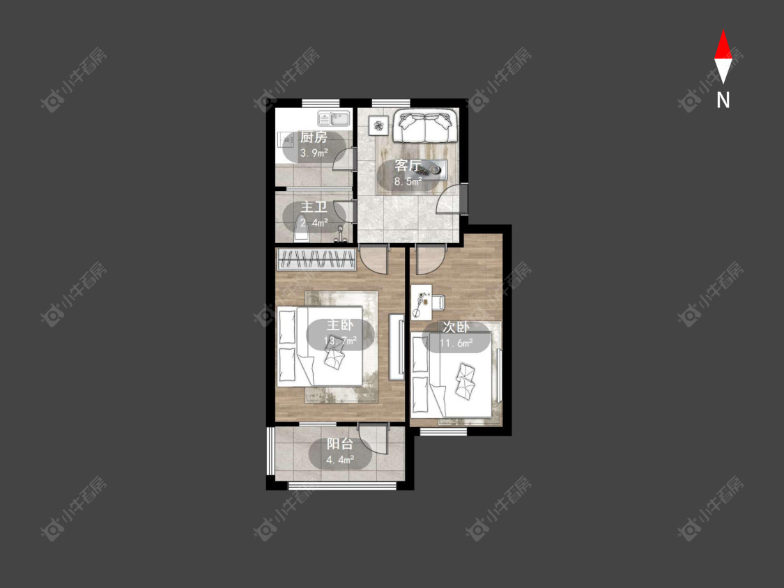 常州工人新村南在售二手房源户型图_小牛看房