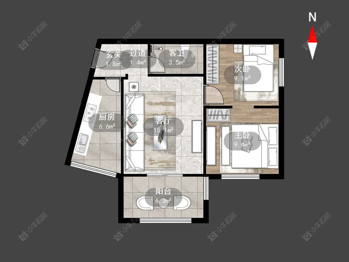 银河湾星苑房源户型图 常州银河湾星苑在售二手房源户型图_小牛看房