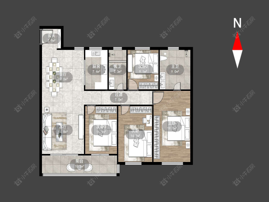 中建招商龙宸壹号房源户型图 常州中建招商龙宸壹号在售二手房源户型图_小牛看房