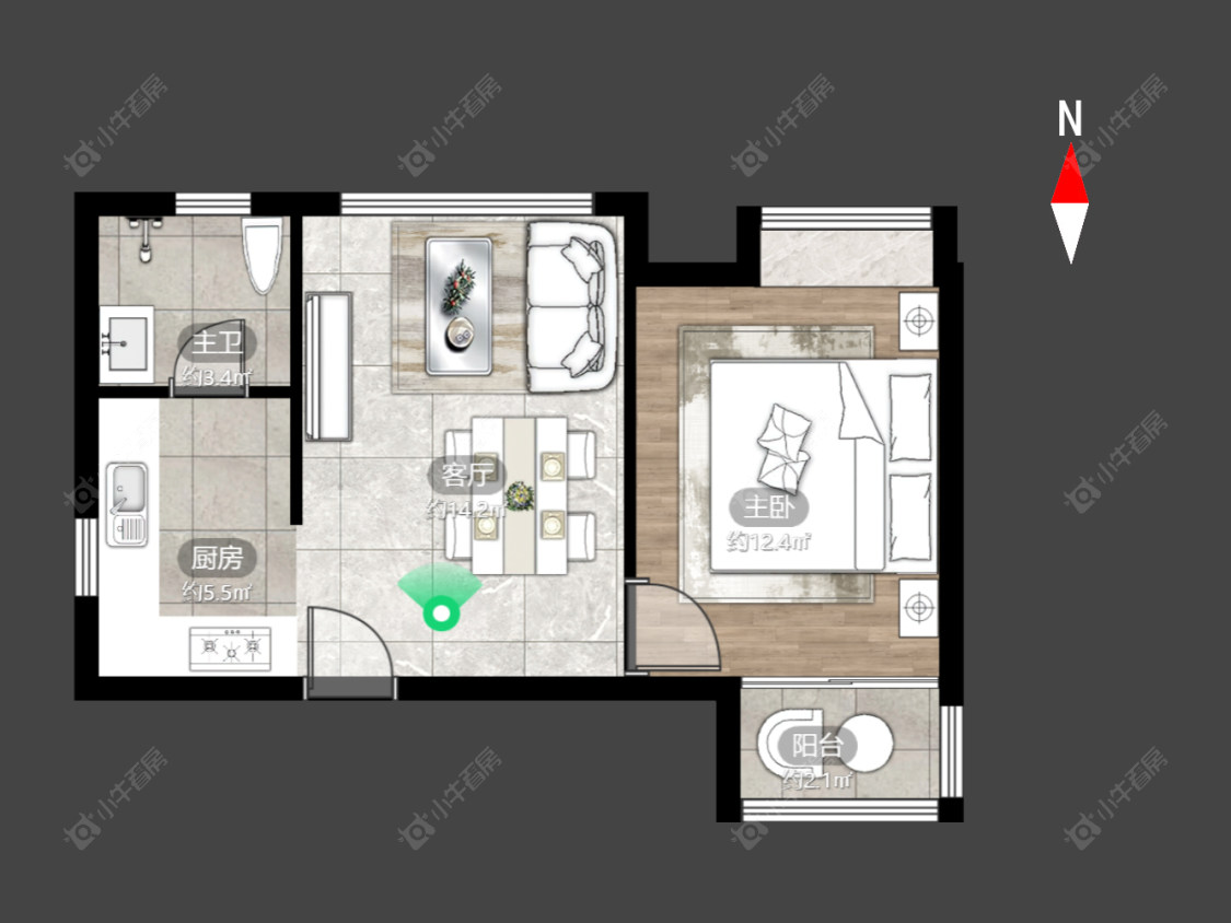 常州东城明居在售二手房源户型图_小牛看房