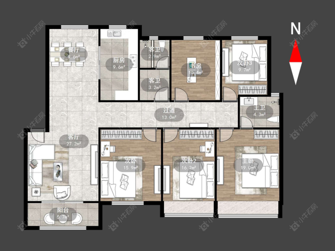 常州同德苑在售二手房源户型图_小牛看房