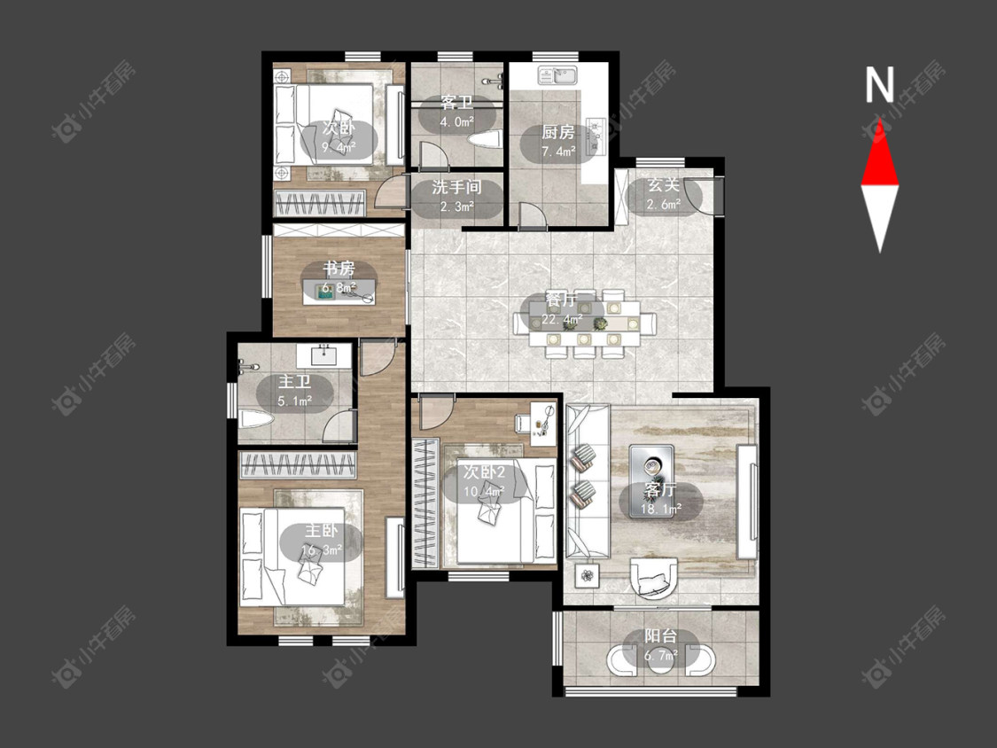 常州九洲花园二期在售二手房源户型图_小牛看房