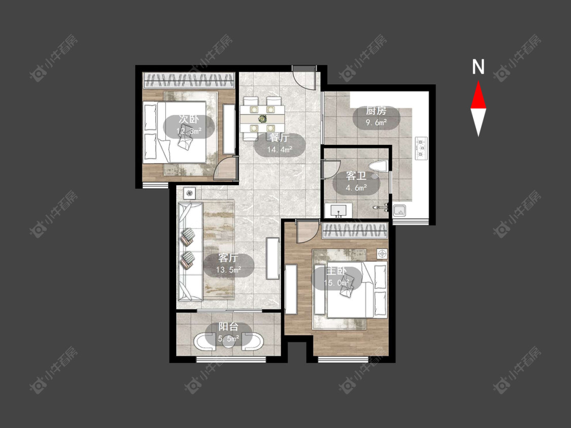 常州紫韵香庭一期在售二手房源户型图_小牛看房