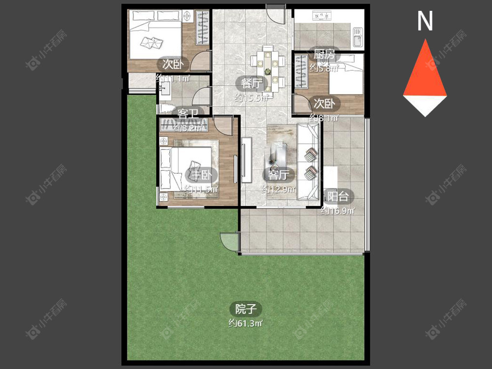 御城房源户型图 常州御城在售二手房源户型图_小牛看房