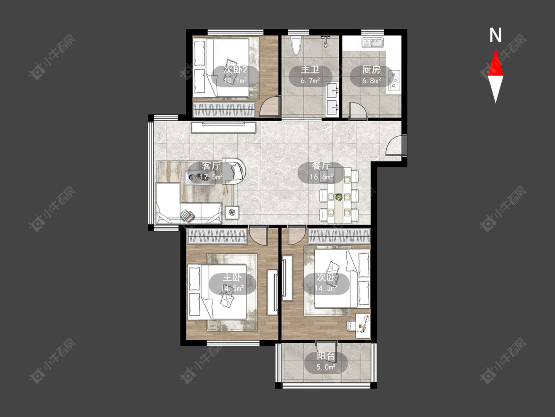 紫阳花园房源户型图 常州紫阳花园在售二手房源户型图_小牛看房