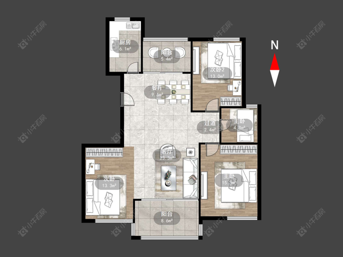 凤凰名城房源户型图 常州凤凰名城在售二手房源户型图_小牛看房