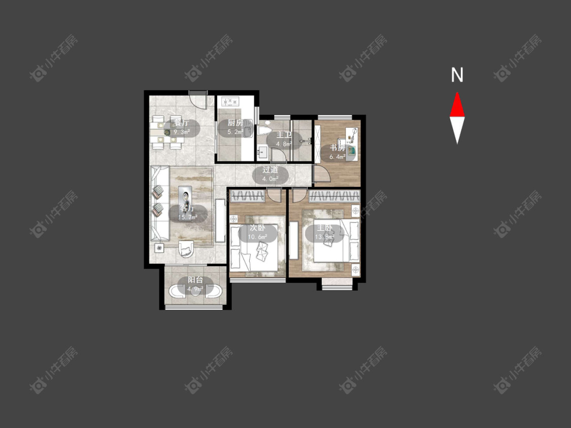 常州天润园在售二手房源户型图_小牛看房