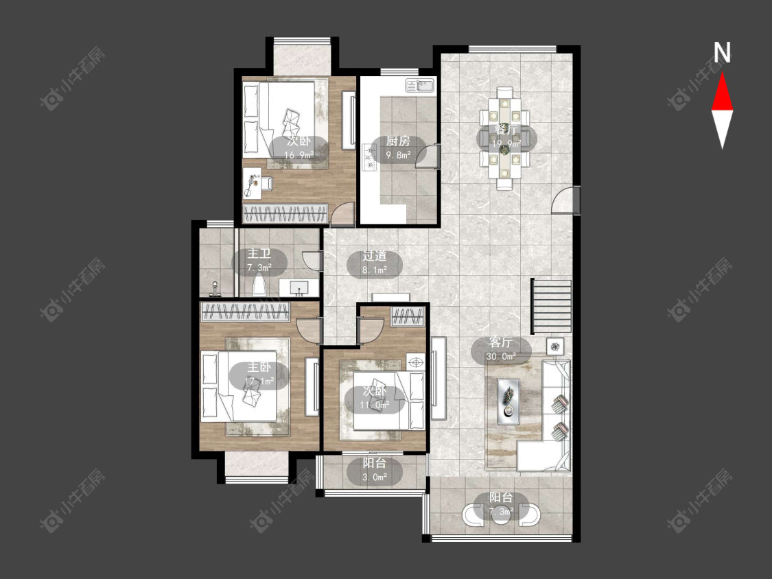 常州金桂园在售二手房源户型图_小牛看房