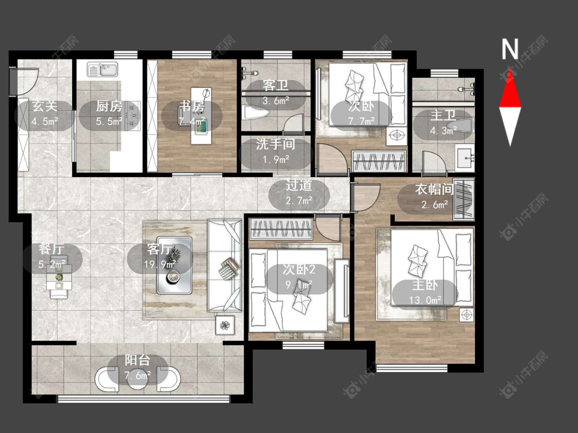 常州弘阳云峯在售二手房源户型图_小牛看房