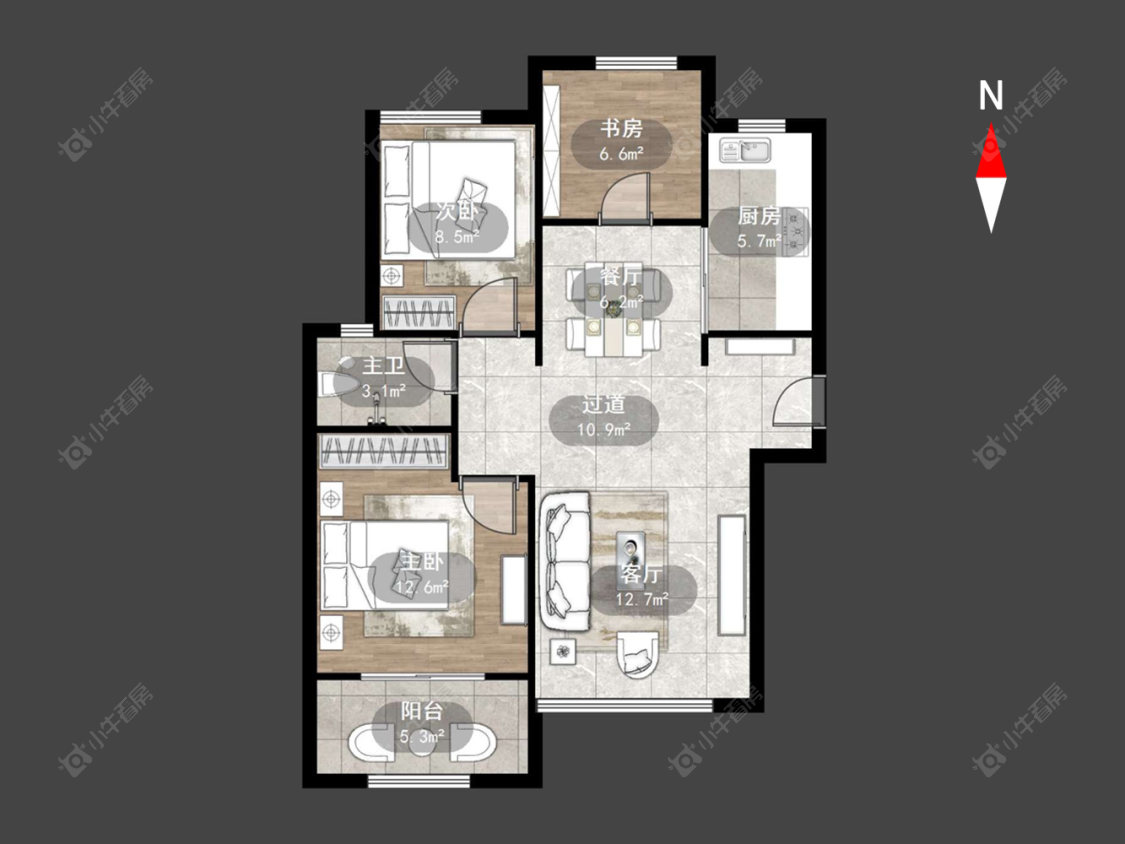 常州锦绣天地在售二手房源户型图_小牛看房