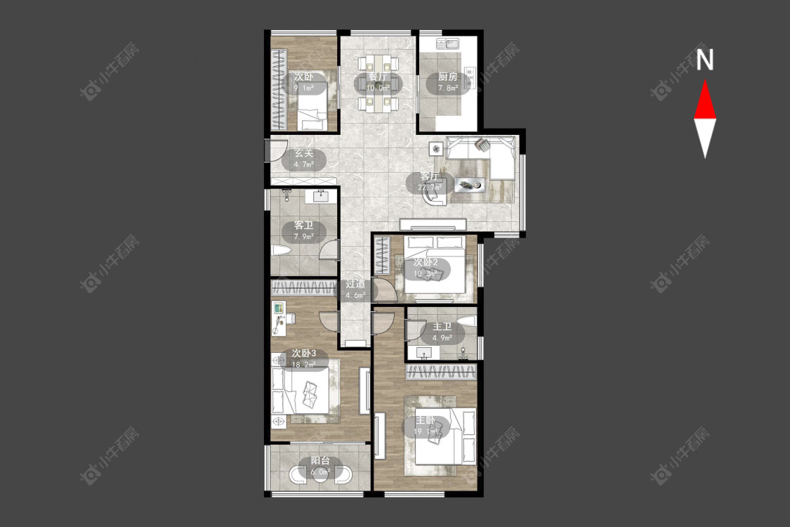 玉兰广场二期房源户型图 常州玉兰广场二期在售二手房源户型图_小牛看房