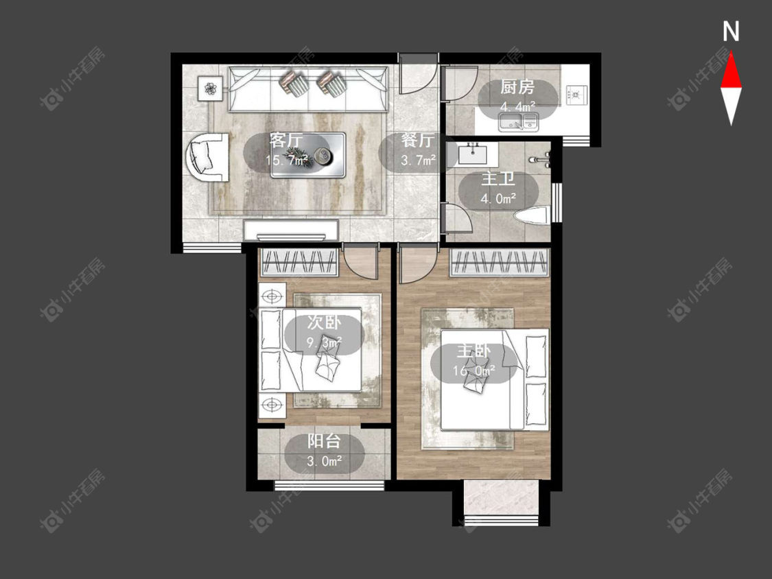 常州松涛苑在售二手房源户型图_小牛看房