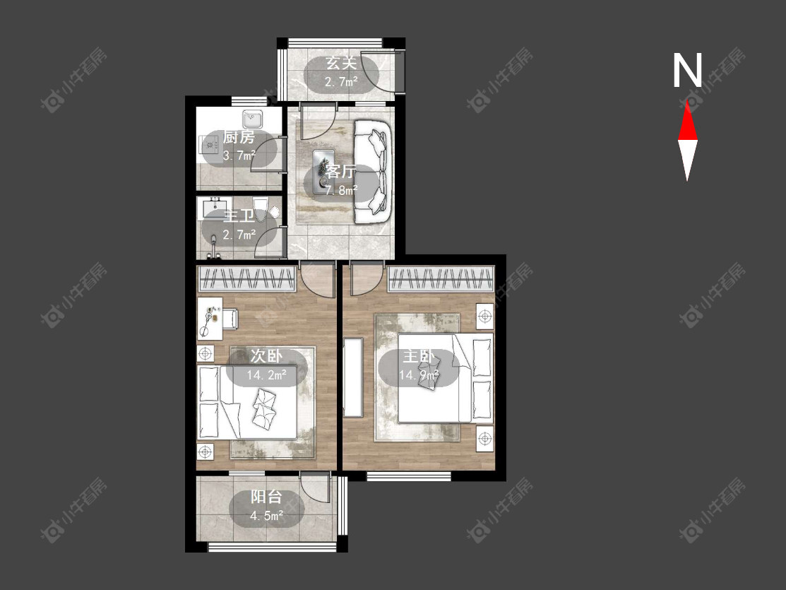 常州丽华一村在售二手房源户型图_小牛看房