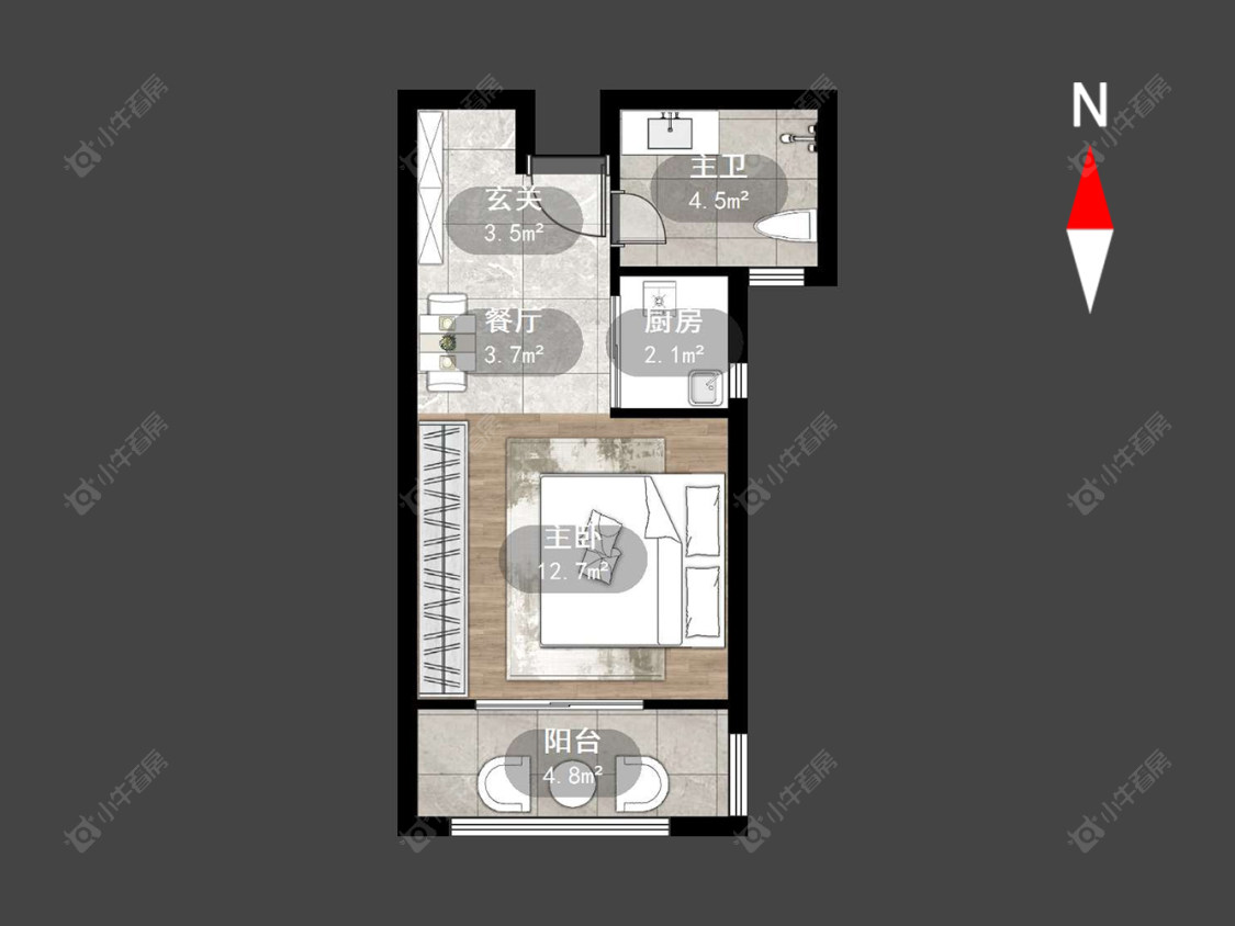 常州九洲花园一期在售二手房源户型图_小牛看房