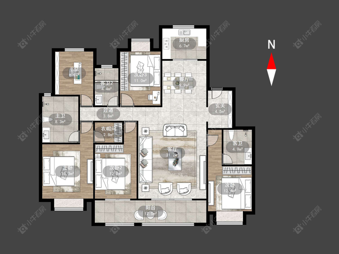 常州绿都万和城八区在售二手房源户型图_小牛看房
