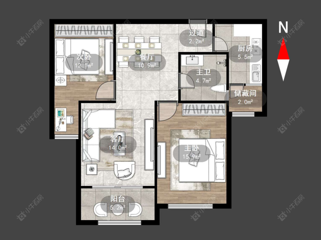水晶城房源户型图 常州水晶城在售二手房源户型图_小牛看房