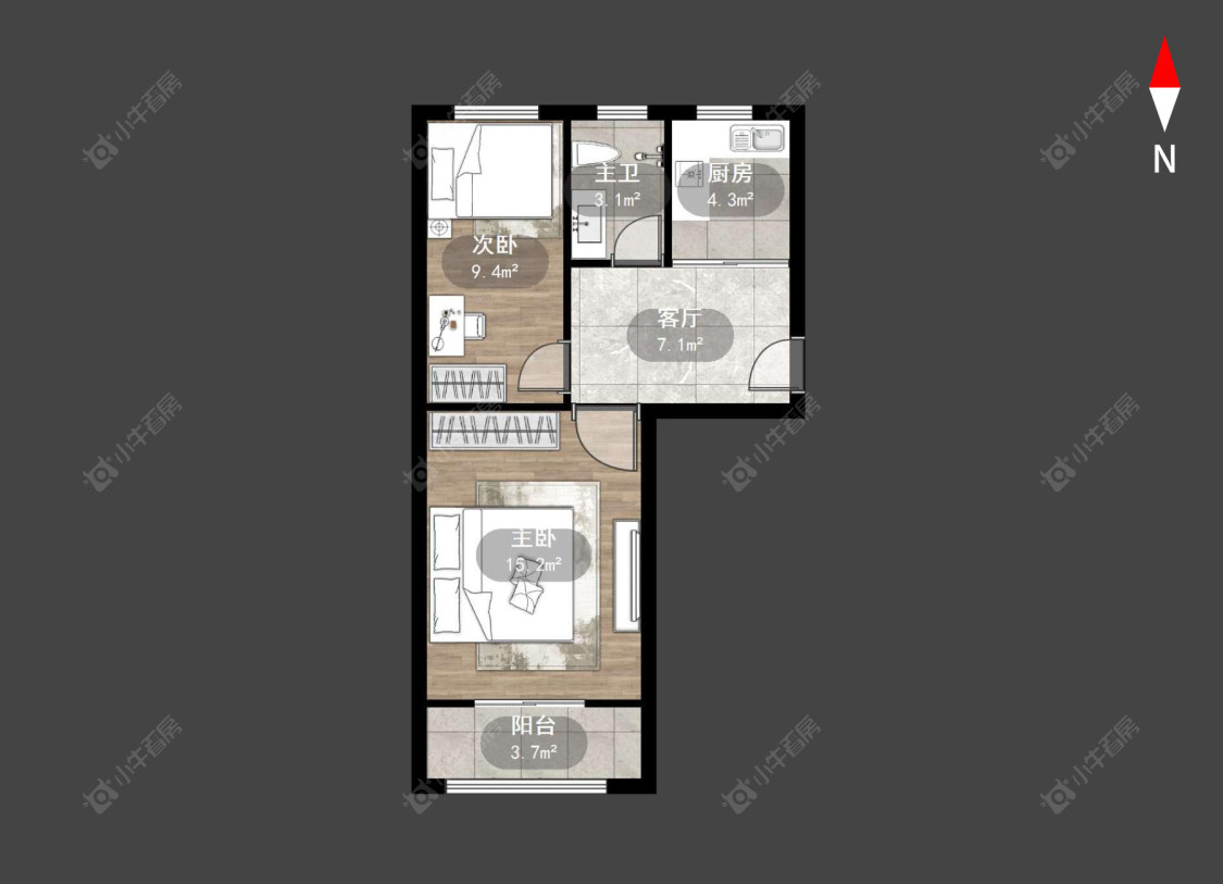 常州斜桥巷在售二手房源户型图_小牛看房