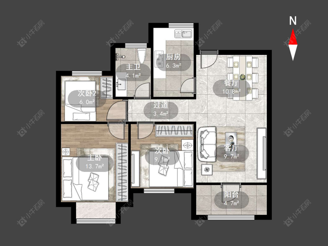 常州尚德花园在售二手房源户型图_小牛看房