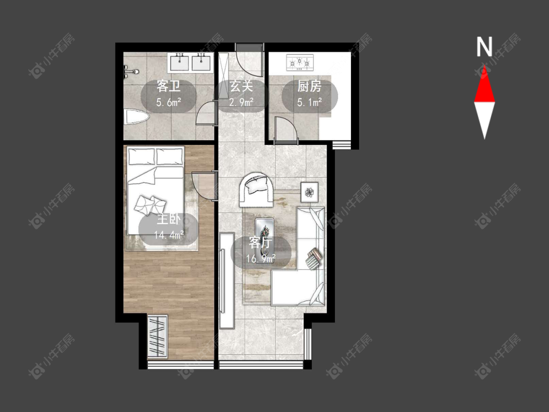 府翰苑西区房源户型图 常州府翰苑西区在售二手房源户型图_小牛看房
