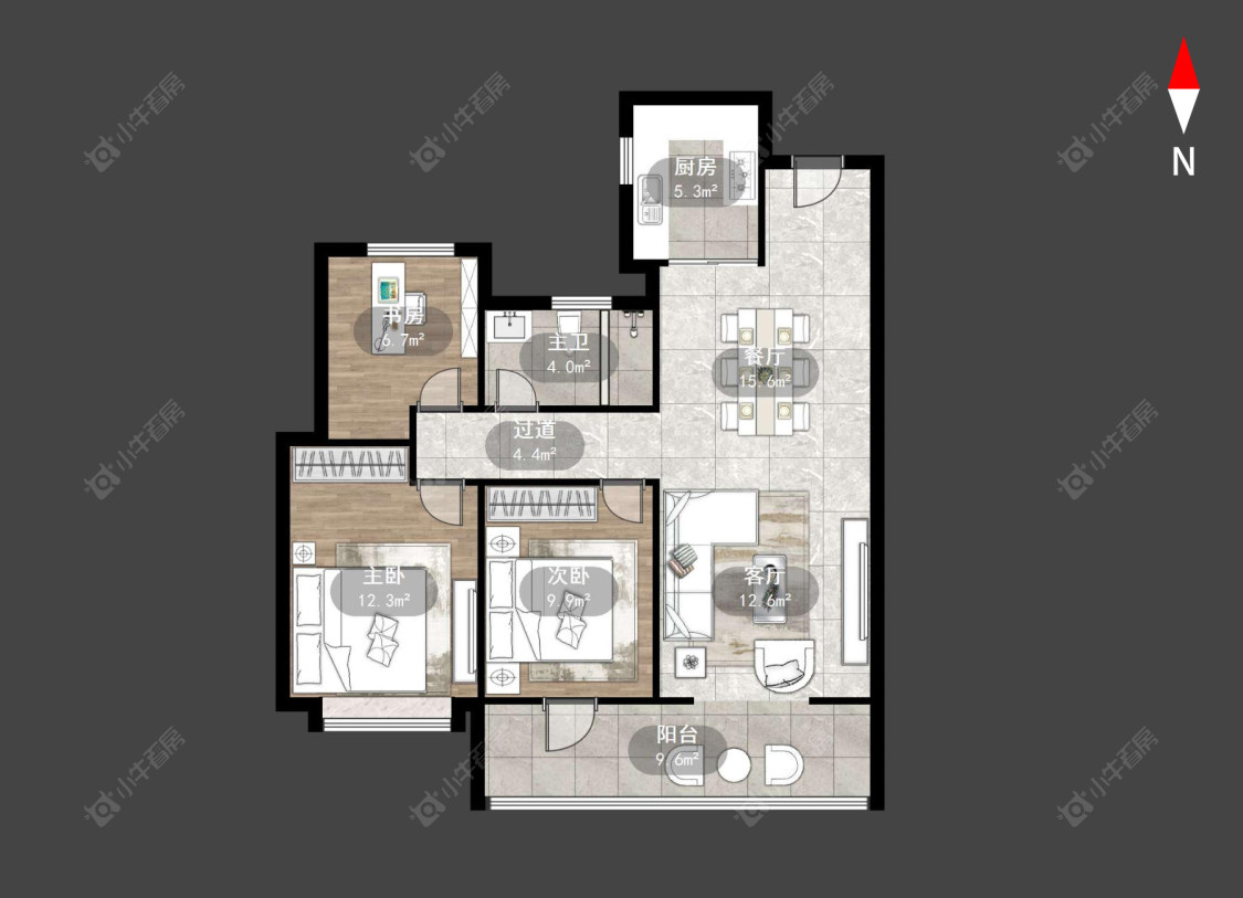 常州九洲玺在售二手房源户型图_小牛看房