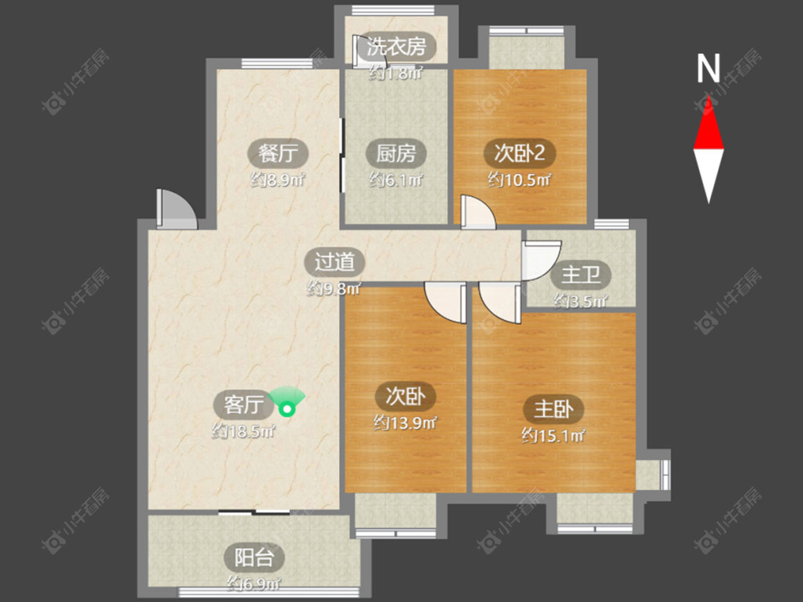 常州奥林匹克花园在售二手房源户型图_小牛看房