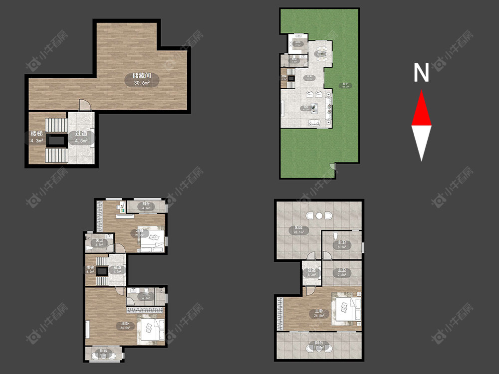 翡丽蓝湾别墅区房源室内图 常州翡丽蓝湾别墅区在售二手房源室内图_小牛看房